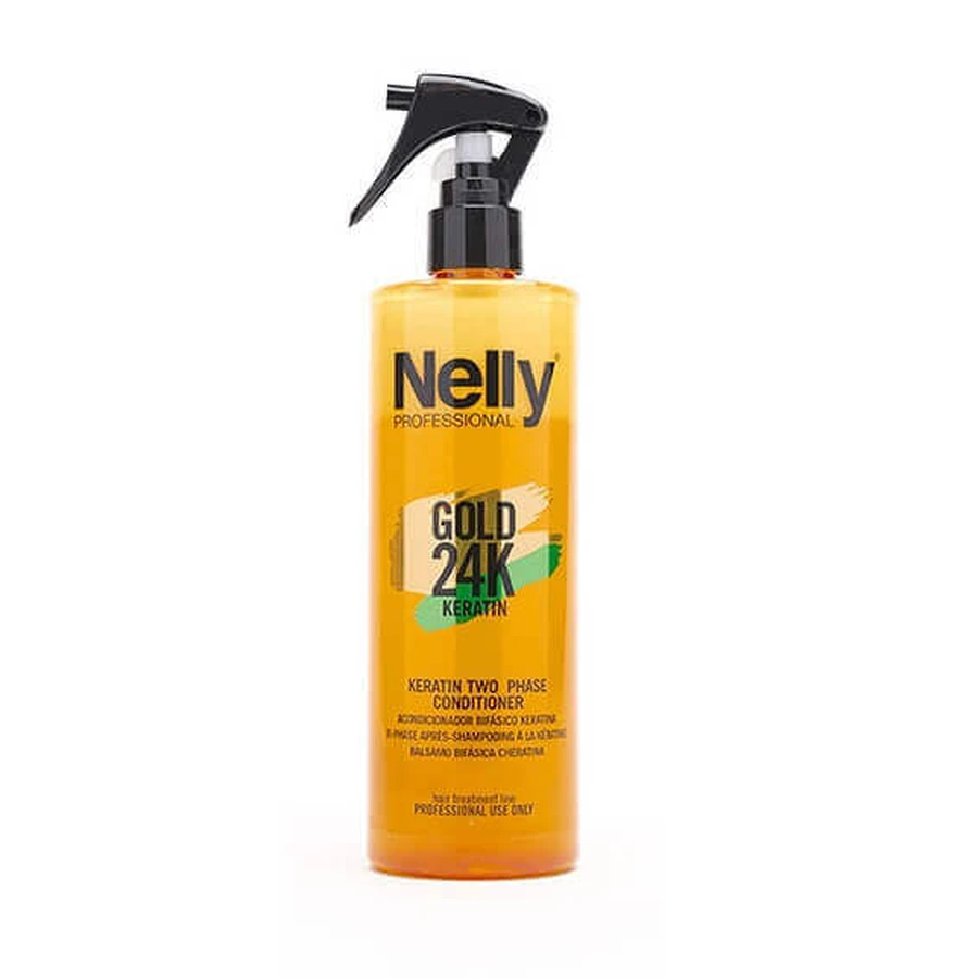 Двухфазный кондиционер с кератином Gold 24K, 400 мл, Nelly Professional: цены и характеристики
