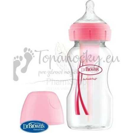 Dr.BROWN'S BABY BOTTLE OPTIONS+ 270 мл 1×1 шт, широке горлечко, 0M+, проти коліків, скло, білий: ціни та характеристики