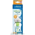 Dr.BROWN'S BABY BOTTLE OPTIONS+ 270 мл 1×1 шт, широке горлечко, 0M+, проти коліків, скло, білий: ціни та характеристики