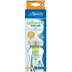 Dr.BROWN'S BABY BOTTLE OPTIONS+ 270 мл 1×1 шт, широке горлечко, 0M+, проти коліків, скло, білий: ціни та характеристики