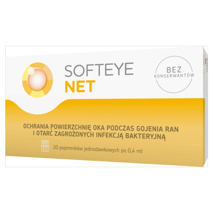 Softeye Net, эль для глаз, 0,4 мл x 20 однодозовых контейнеров: цены и характеристики
