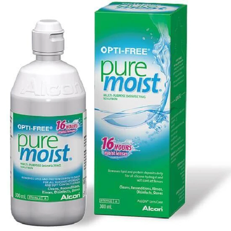 Багатофункціональний дезінфікуючий розчин - Opti-Free Pure Moist, 300 мл, Alcon: ціни та характеристики