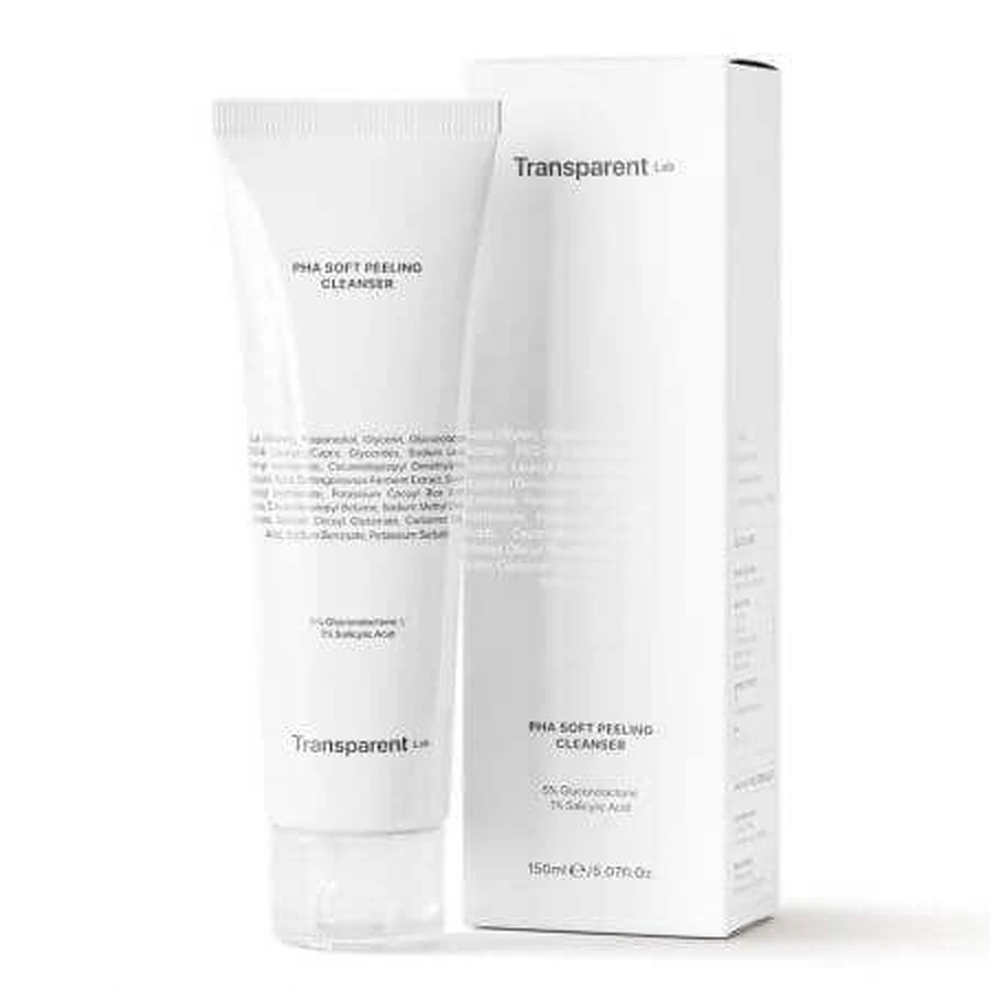 Отшелушивающий очищающий гель PHA Soft Peeling Cleanser, 150 мл, Transparent Lab: цены и характеристики