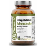 Комплекс для пам'яті Гінкго білоба + Ашвагандха 60 капсул PharmoVit Clean Label