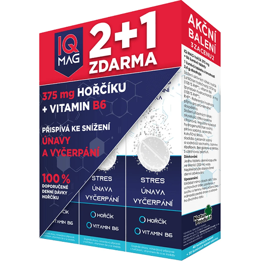 IQ Mag Магній + В6 60 таблеток: ціни та характеристики