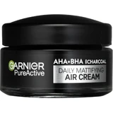 Garnier Pure Active AHA + BHA легкий денний крем 3в1 з активованим вугіллям 1×50 мл, денний крем