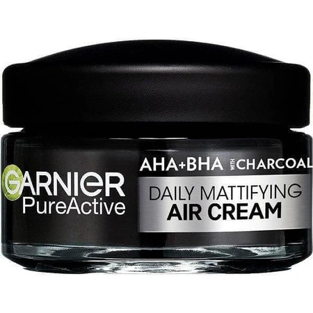 Garnier Pure Active AHA + BHA легкий денний крем 3в1 з активованим вугіллям 1×50 мл, денний крем: ціни та характеристики