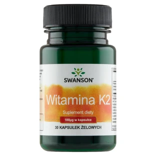 Swanson K-2, витамин K 100 мкг, 30 эл. капсул