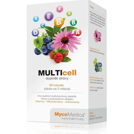 Mycomedica Multicell Vegan 524mg 60cps 1×60 cps: цены и характеристики