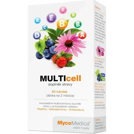 Mycomedica Multicell Vegan 524mg 60cps 1×60 cps: цены и характеристики