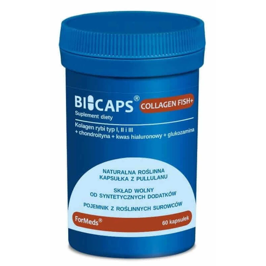Bicaps Collagen Fish+ (рибний колаген) 60 капсул Formeds: ціни та характеристики