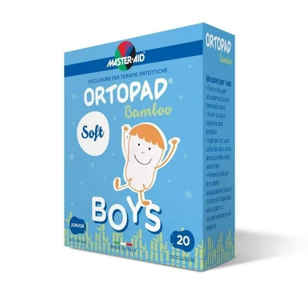 Глазной пластырь Pietrasanta Pharma Ortopad Soft Boys Master-Aid Medium, 76x54 мм, 20 шт.: цены и характеристики
