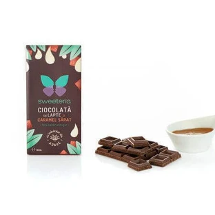 Молочный шоколад с соленой карамелью, 100 г, Sweeteria