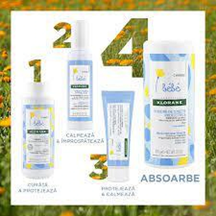 Klorane Детская защитная пудра, 100 г, Klorane Bebe: цены и характеристики