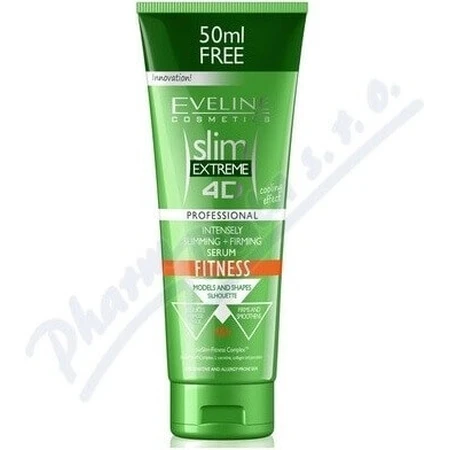 EVELINE SLIM 4D Fitness Інтенсивна сироватка для схуднення та підтяжки 250 мл 1×250 мл, сироватка: ціни та характеристики