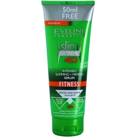EVELINE SLIM 4D Fitness Інтенсивна сироватка для схуднення та підтяжки 250 мл 1×250 мл, сироватка: ціни та характеристики