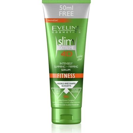 EVELINE SLIM 4D Fitness Інтенсивна сироватка для схуднення та підтяжки 250 мл 1×250 мл, сироватка: ціни та характеристики