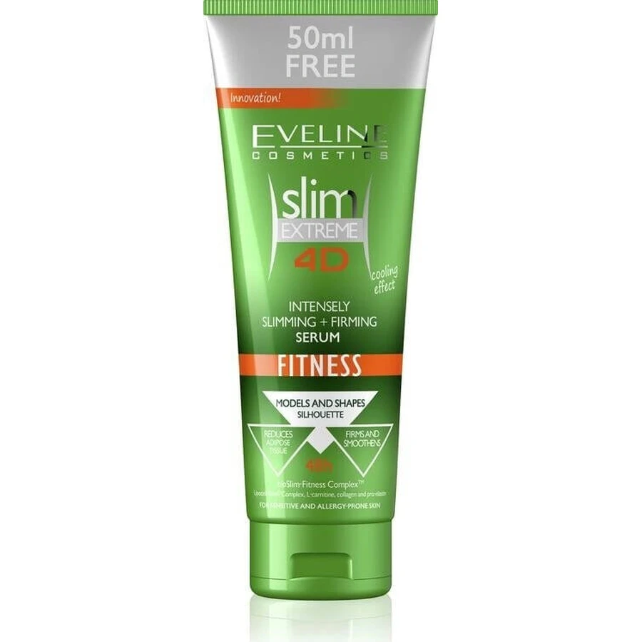 EVELINE SLIM 4D Fitness Інтенсивна сироватка для схуднення та підтяжки 250 мл 1×250 мл, сироватка: ціни та характеристики