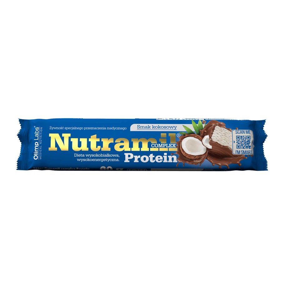 Olimp Nutramil Комплексний протеїн, батончик, зі смаком кокосу, 60 г: ціни та характеристики