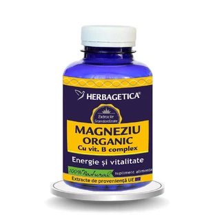 Органический магний с комплексом витаминов B Herbagetica, 120 капсул
