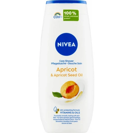 NIVEA Гель для душа Абрикос 250 мл 1×250 мл, увлажняет кожу: цены и характеристики