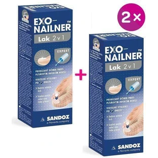 Лак Exo-Nailer 2 в 1 противогрибковый 2 шт. по 5 мл