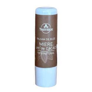 Бальзам для губ з какао та медом 100% натуральний, 5 г, Trio Verde