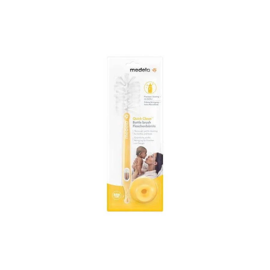 Щетка с держателем для чистки бутылочек и сосок Quick Clean, Medela: цены и характеристики