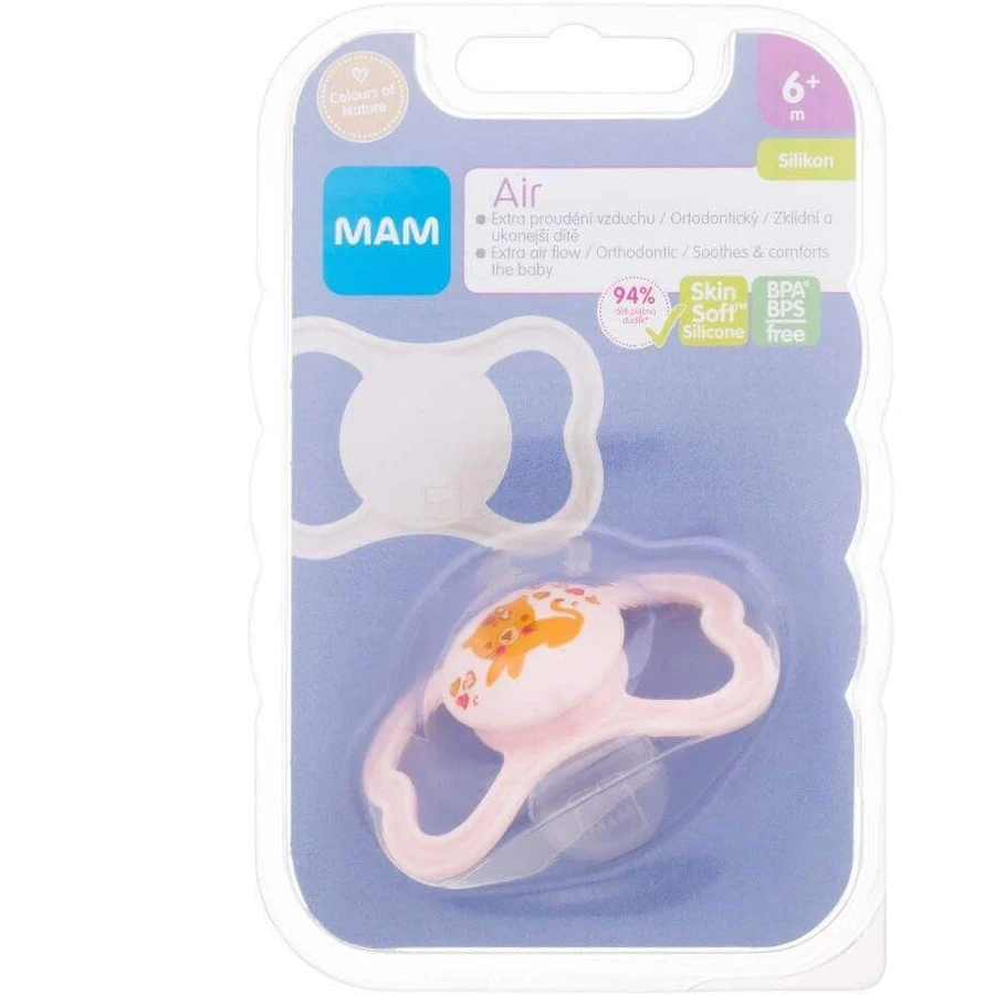 Пустышка MAM AIR 6м+, ручная/тигровая: цены и характеристики