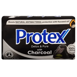 Твердое мыло с древесным углем Detox & Pure, 90 г, Protex