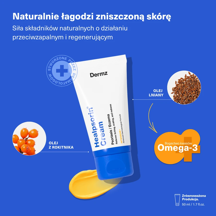 Dermz Healpsorin Крем для ущемленной кожи и экземы, 50 мл: цены и характеристики