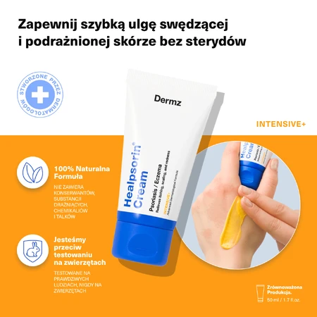 Dermz Healpsorin Крем для ущемленной кожи и экземы, 50 мл: цены и характеристики