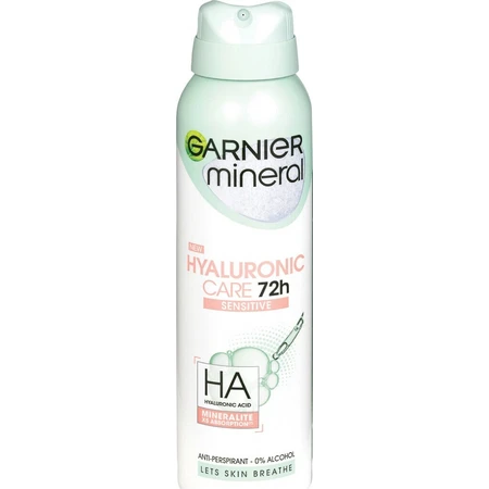 Garnier Mineral Hyaluronic Ultra Care Spray 1×150 мл, антиперспирант: цены и характеристики