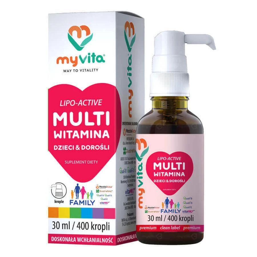 MyVita Мультивитаминные капли, 30 мл: цены и характеристики
