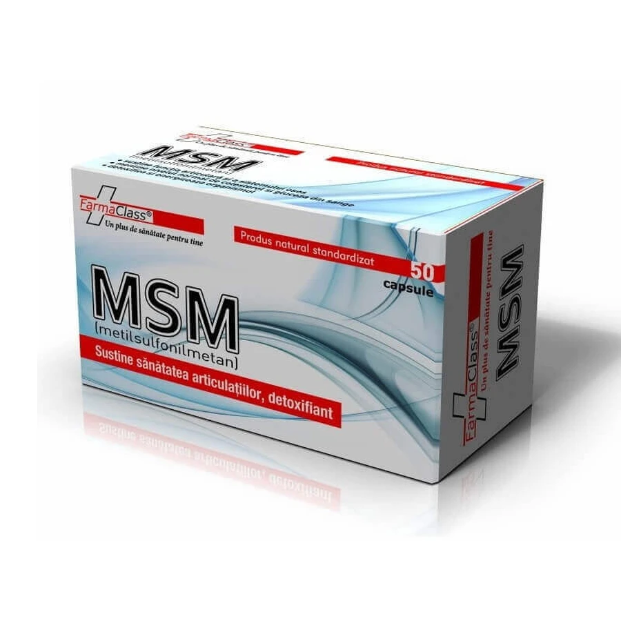 MSM Метилсульфонилметан 600 мг, 50 капсул, Farmaclass: цены и характеристики
