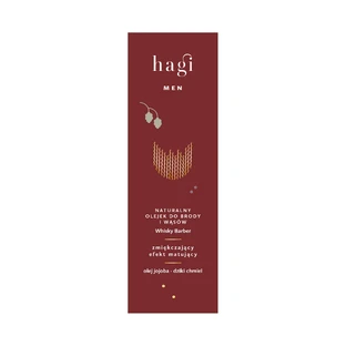 Hagi Натуральна олія для бороди та бороди Hagi, віскі-барбер, 30 мл