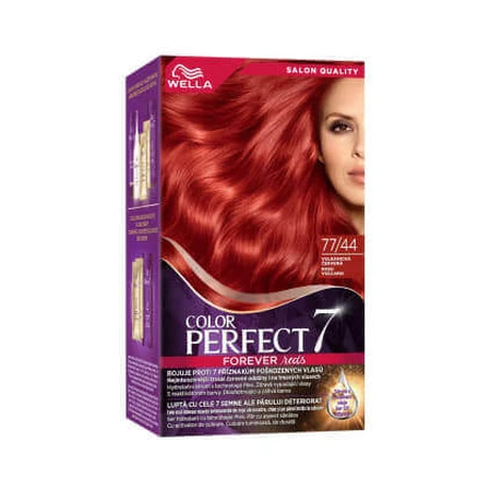Wella Colour Perfect Перманентна фарба 77/44 вулканічний червоний, 1 шт.: ціни та характеристики