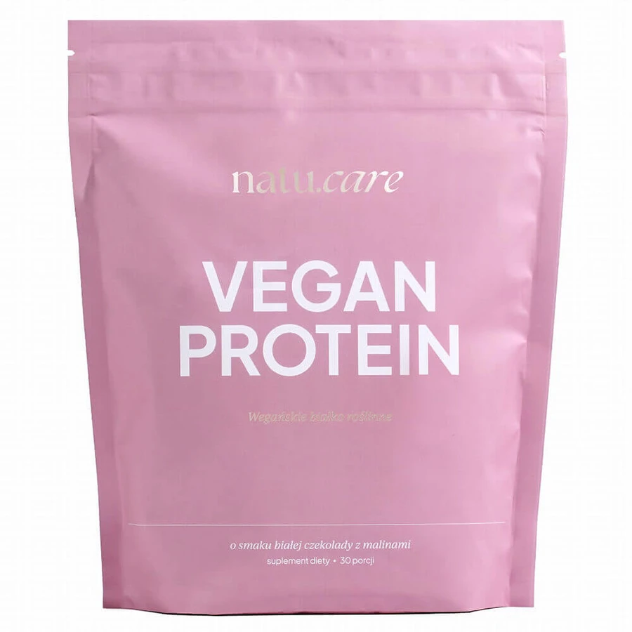 Natu Care Vegan Protein, протеин, со вкусом белого шоколада и малины, 525 г: цены и характеристики