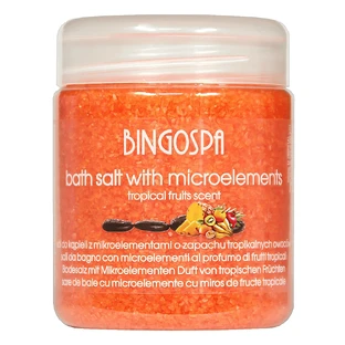 Bingospa, сіль для ванн з мікроелементами, з ароматом тропічних фруктів, 550 г