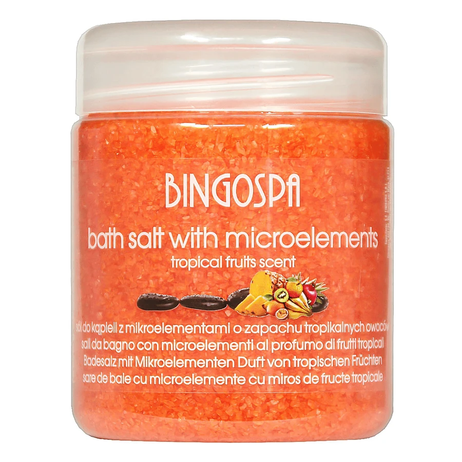 Bingospa, сіль для ванн з мікроелементами, з ароматом тропічних фруктів, 550 г: ціни та характеристики