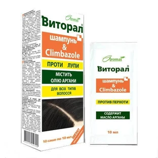 Шампунь для волос Виторал с климбазолом саше 10 мл №10