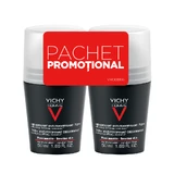 Vichy Homme Антиперспирант роликовый дезодорант экстремальный контроль на 72 часа, 50 мл + 50 мл, Vichy Homme