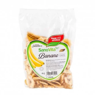 Бананові чіпси, 150 г, Sanovita