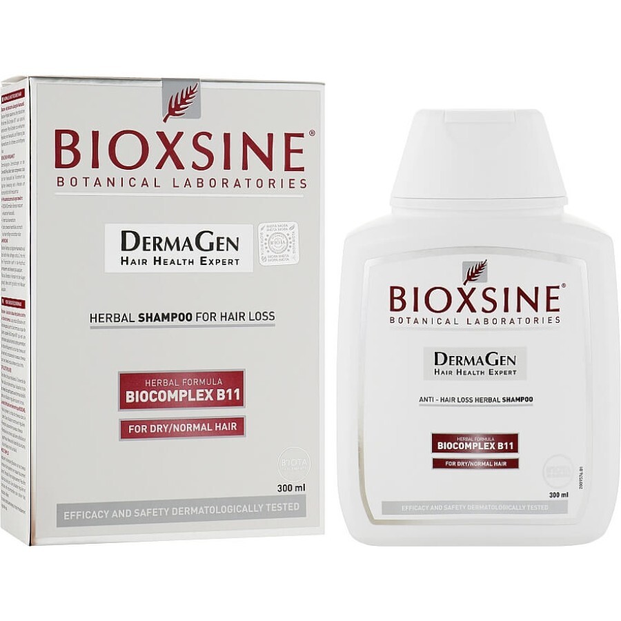 Шампунь Bioxsine Рослинний Проти випадіння для нормального і сухого волосся, 300 мл: ціни та характеристики