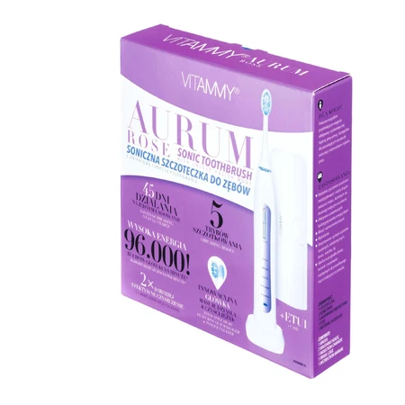 Vitammy Aurum Rose, звуковая зубная щетка, роза + футляр, 1 штука: цены и характеристики