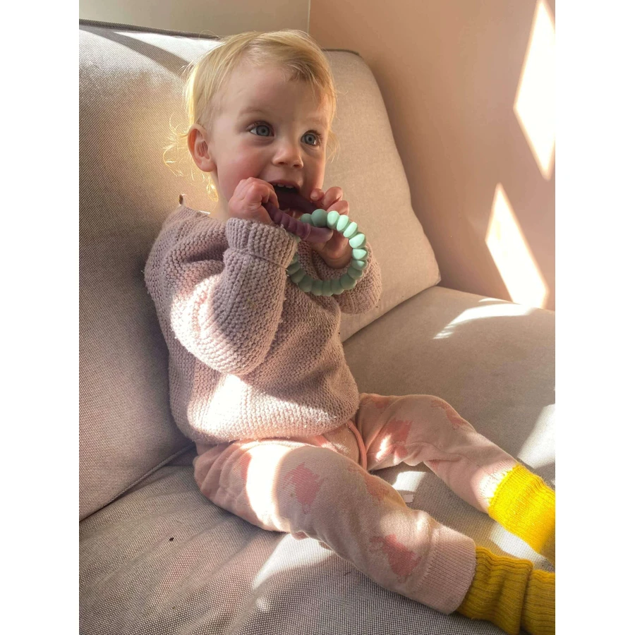 Прорізувач Jellystone Designs Teether Sun, зелений/фіолетовий: ціни та характеристики