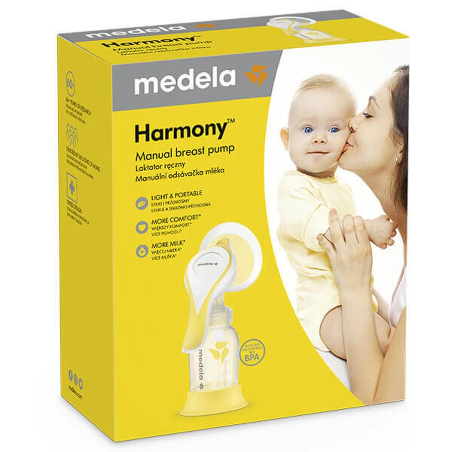 Молоковідсмоктувач Medela Harmony Flex, ручний, 2-фазний: ціни та характеристики