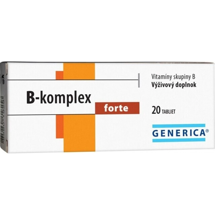 GENERICA В-комплекс форте 1×20 табл, В-комплекс: ціни та характеристики