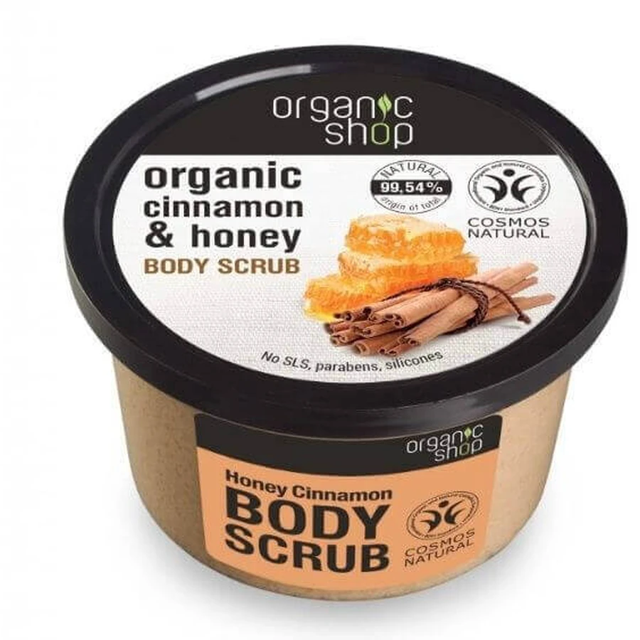 Organic Shop Мед и кордиал - скраб для тела 250 мл: цены и характеристики