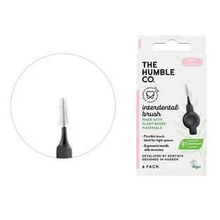 Міжзубна щітка на рослинній основі, S0, рожева, 6 шт, The Humble Co